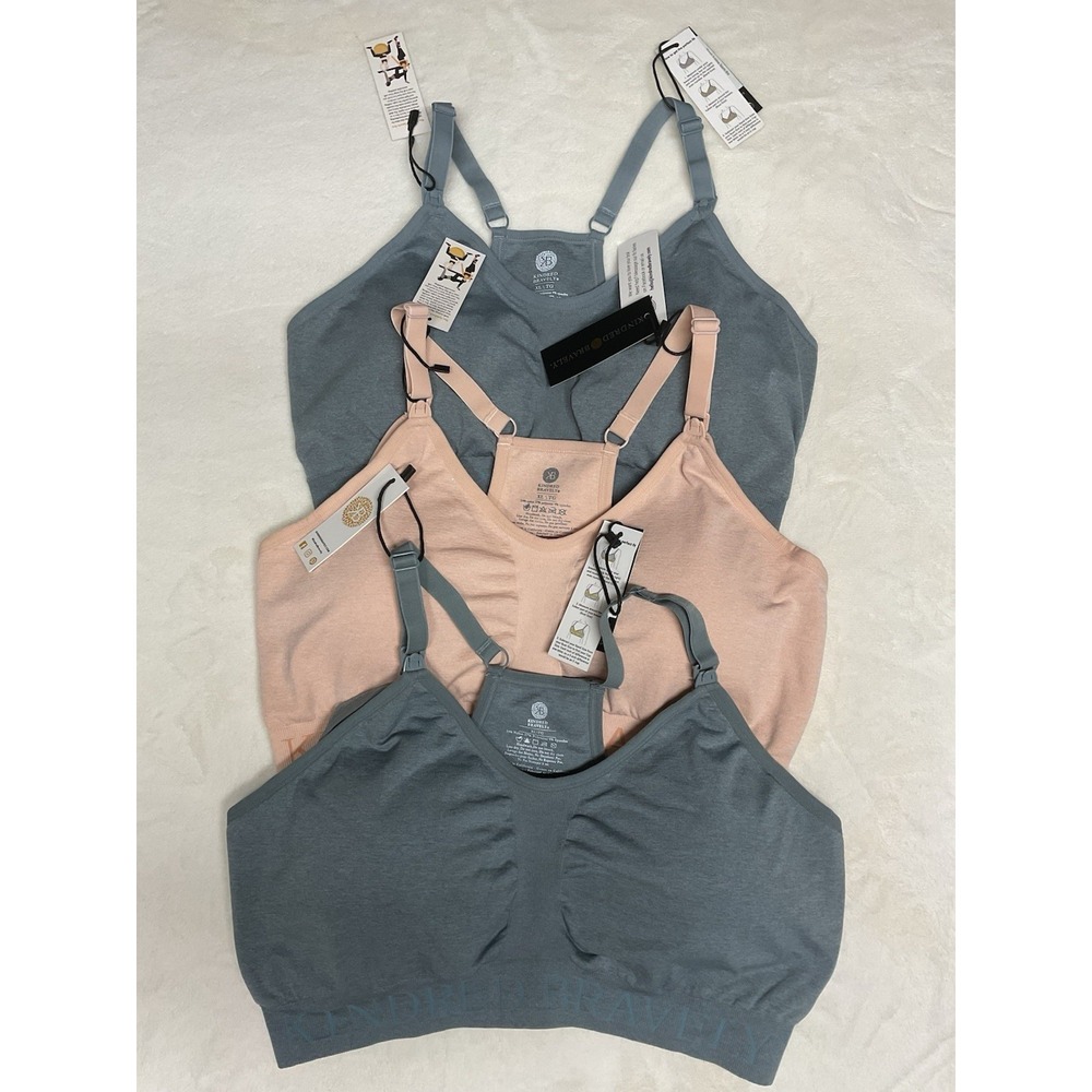 NEW Kindred Bravely Simply Sublime Sports Bra Lot of 3 Comfort Nursing XL